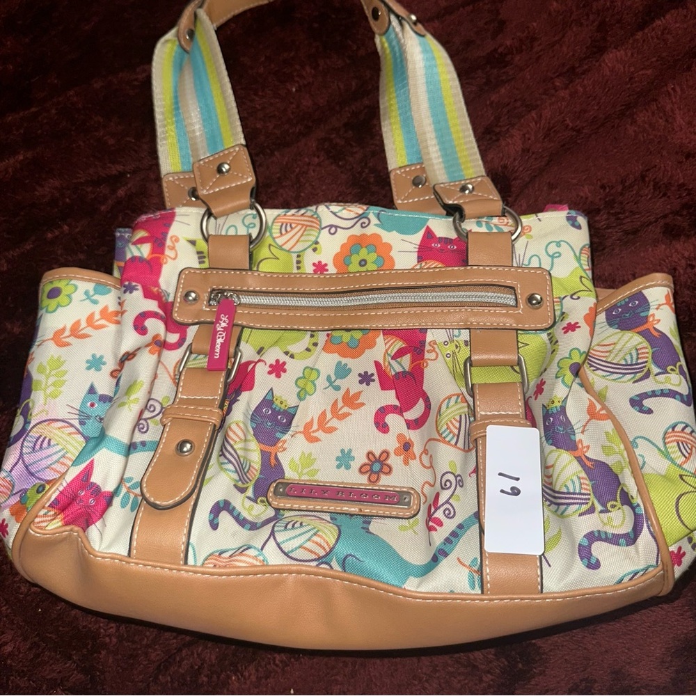Lily Bloom Furry Friends Print Handbag